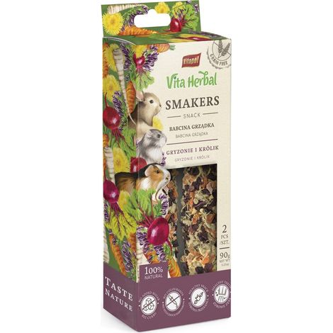 Vitapol Vita Herbal Smakers für Nagetiere und Kaninchen 90 g – Omas Pflaster 90 g