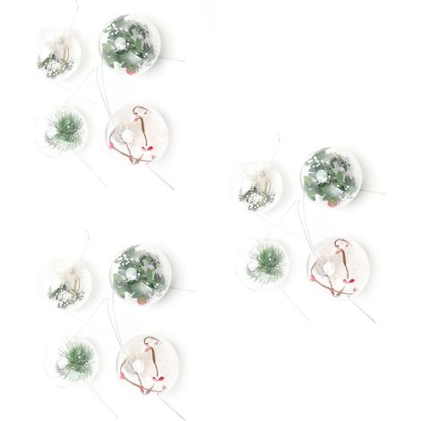 Lot de 12 boules décoratives de Noël, fabrication innovante, incassables, pour animaux de compagnie, décorations de Noël pour la maison et les fêtes (6156) (1/5)