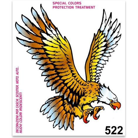 Adesivi Stickers Standard Aquila 10 x 12 cm (1/4)