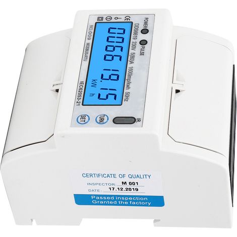 DDS6619-015 Einphasen-Energiezähler 4P Multifunktions-LCD-Display Elektronischer Leistungsmesser (1/5)