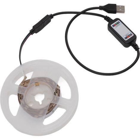 Ruban LED lumineux, perles lumineuses, contrôle USB, Bluetooth et application, pour la décoration de la maison et de la chambre, 5 V, 2 m (1/5)