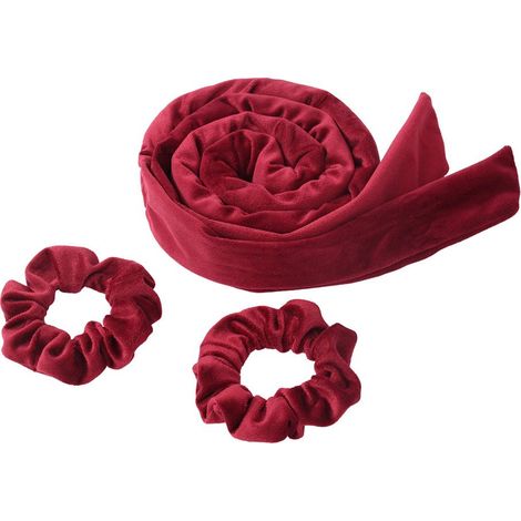 Bandeau à bigoudis sans chaleur pour femmes, ruban pour boucles sans chaleur avec chouchous, bigoudis à nœud papillon pour des boucles parfaites pour la nuit (1/5)