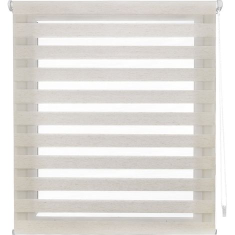 Blindecor Indus Sensa attrezzi Tenda a rullo a doppio strato senza perforazione Colore Lino 77 x 180 cm (Larghezza x Altezza) Dimensioni del tessuto 74 x 175 cm (1/5)