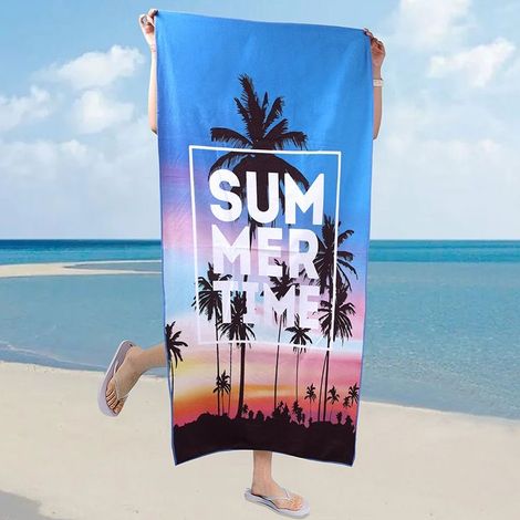 Microfiber Beach Towel Anti-Sand, Beach Towel, Lightweight, Compact and Quick-Drying Beach Blanket - The Perfect Sports and Travel Towel (Trees) (1/4)