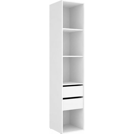 Módulo Vestidor 45 cm Dressy con Fondo Reversible - Blanco / Natural (1/5)