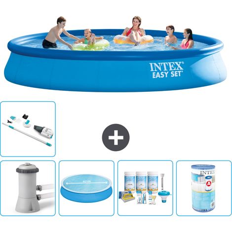 Intex Piscine Easy Set Ronde - 457x84 cm - 6-pièces S41172 (1/4)