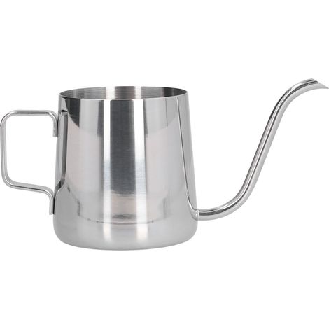Cafetière à bec col de cygne en acier inoxydable de 250 ml avec anse suspendue, idéale pour la maison et le bureau. (1/5)