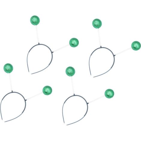 4 Pieces Green Glitter Ball Hair Accessory (1/5)