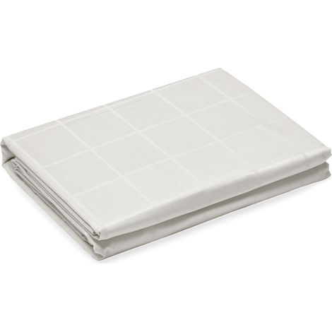 Housse de couette satin de coton CONCERTO Carreaux 280x240 cm (1/5)