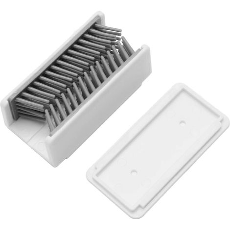Haarfänger, Haarfalle für Duschabflüsse, Haarauffangbehälter, Silikonmaterial, leicht zu entnehmen (weiß) (1/5)