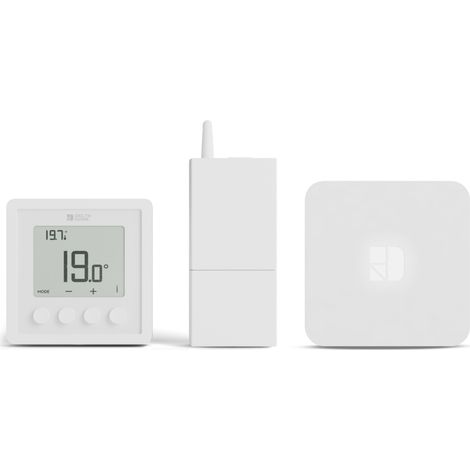 Delta Dore – Thermostat connecté sans fil pour gestion de chauffage – Précision au dixième de degré – Compatible avec Alexa, Google Home et Apple HomeKit