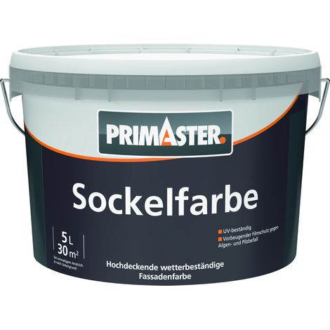 Primaster Sockel- und Dachfarbe 5 L anthrazit