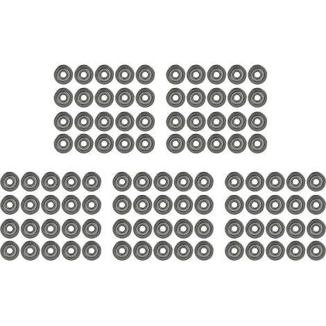 100 Stück Extruder-U-Nut-Riemenscheiben-Kugellager U604ZZ für CR-10 Ender-3 3D-Druckerzubehör 4 x 13 x 4 mm