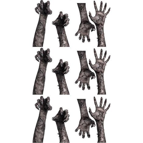 6 Wandaufkleber für Halloween-Dekorationen (1/3)