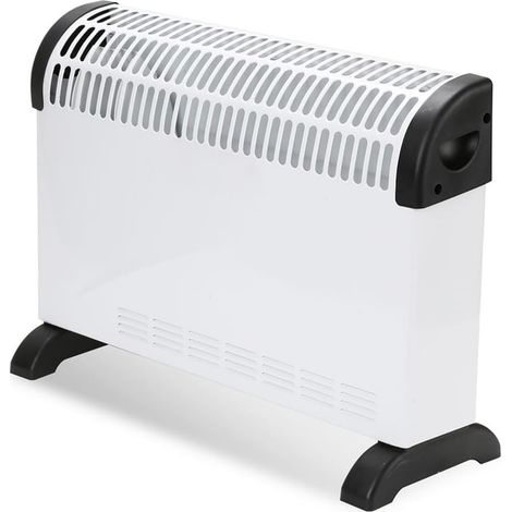 Avilia Termoconvettore Elettrico Silenzioso 2000W - Stufa Elettrica con Piedini Antiscivolo - 3 Impostazioni di Riscaldamento - Protezione Antisurriscaldamento - Ideale per Ambienti Grandi BIANCO (1/5)