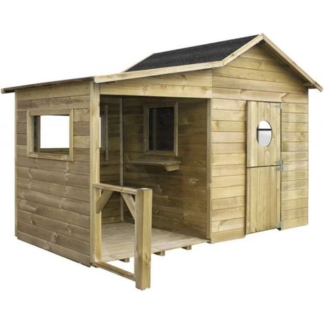 casetta da giardino per bambini in legno domus "ela" 240x125x173 cm