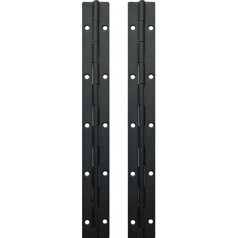 Cerniere a pianoforte, struttura in metallo resistente, facile installazione, 2 pezzi 10 pollici x 30 mm x 1,2 mm (1/2)