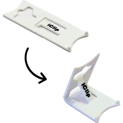 Support de bureau pliable pour smartphone - Couleur blanc - Support smartphone modèle SMALL