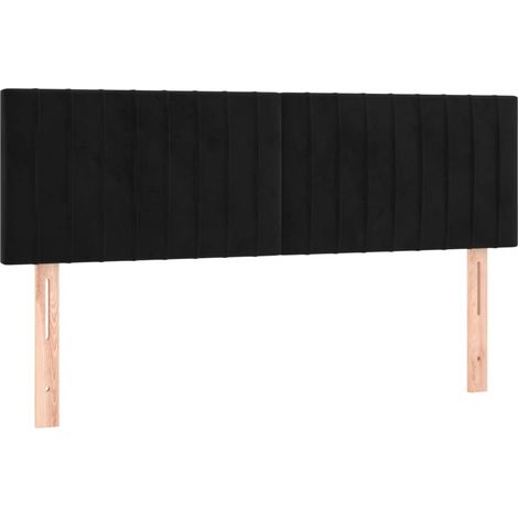 Maison Exclusive - Testiera Nera 144x5x78/88 cm in Velluto (1/5)