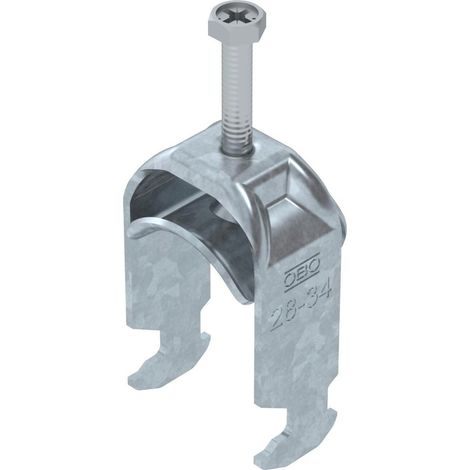 OBO Bettermann Abrazadera de estribo 2056 28-34mm Acero cincado por inmersión en caliente, 1186029