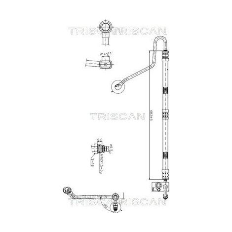 Tuyau hydraulique, direction TRISCAN 8516 11007 BMW 32 41 6 752 950