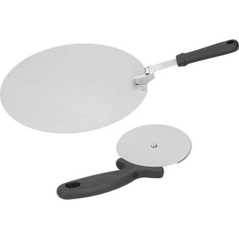 Pizzaschieber aus Edelstahl, klappbarer Pfannenwender, Käseheber, Servierbesteck 30 cm (1/5)
