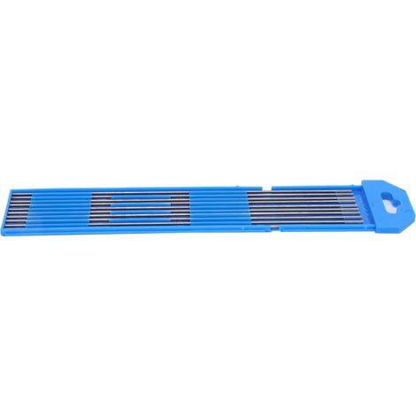 10 Stück WC20 Stabelektrode aus Wolfram für Lichtbogenschweißen von dünnem Aluminium und Stahl, grau, 1,6 mm (1/5)