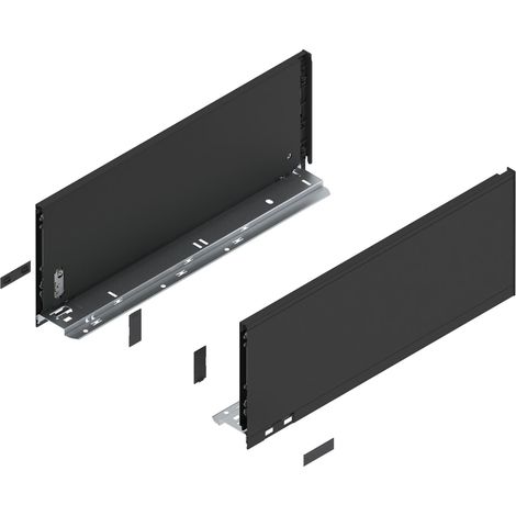 BLUM LEGRABOX pure Zarge Höhe C, NL 450, Carbonschwarz-matt