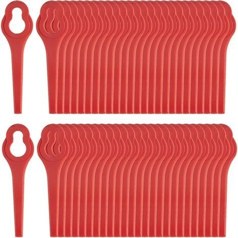 Lot de 50 lames en plastique PA6 compatibles avec les coupe-bordures Ferrex, lames de rechange pour coupe-bordure sans fil Ferrex Aldi (1/5)
