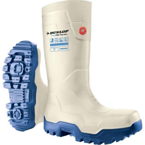 Dunlop LP8JB01 S5L CI CR SR FO LG Sicherheitsstiefel - 43 EU - Weiß und Blau