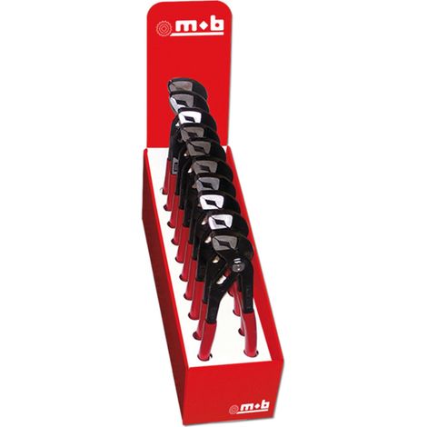 Mob Outillage – Lot de 10 pinces multiprises – Conception ergonomique pour confort d'utilisation – Pour fixation et maintenance – Longue durée de vie