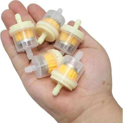 Filtre à Carburant - 62 mm x 31 mm - Diamètre Intérieur 6 mm - Pour Moto Scooter Tondeuse Gazon Petit Moteur Essence - 10 Pièces (1/5)