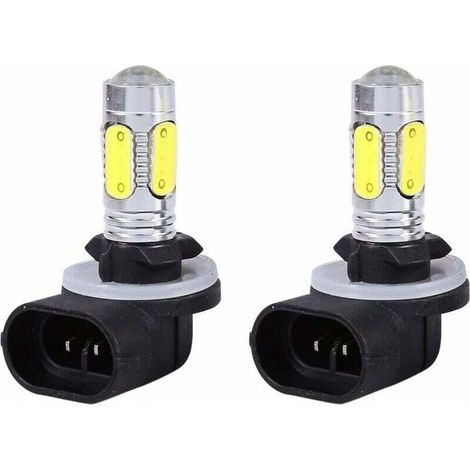 2 Pc Camion de Voiture 5 Cob Led 7.5W 6500K Cach Feux de Brouillard Blancs Drl Ampoules H27w / 2 881 (1/4)