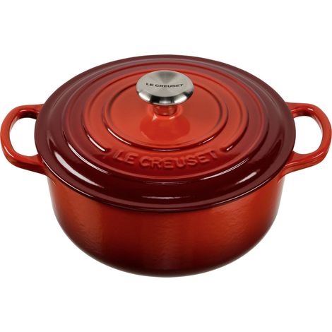 Le Creuset Signature Bräter rund 20 cm kirschrot (1/3)
