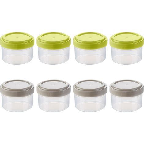 Boîte De Conservation - Fond Transparent - Réutilisable Et Empilable - Pour Congélateur Et Réfrigérateur - 5 Pièces (1/5)