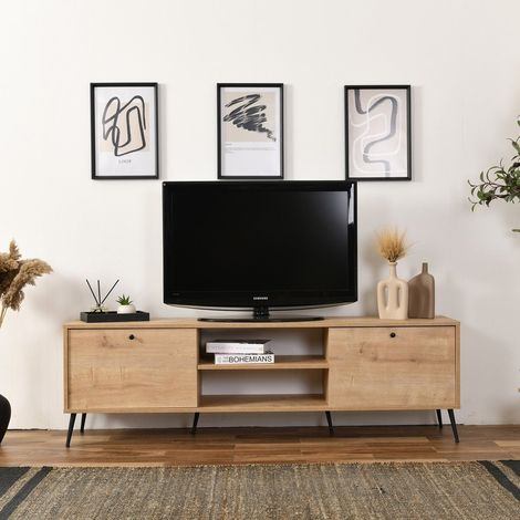 Calvin TV-Möbel in Eichenoptik mit Soft-Close 180 cm Melamin