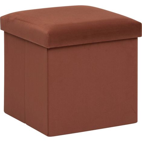 Pouf pieghevole tess 38x38cm ambra - Atmosphera créateur d'intérieur (1/5)