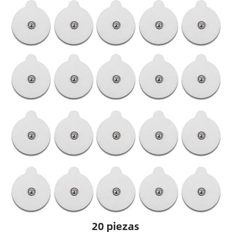 (20 pièces) Patchs de rechange auto-adhésifs pour stimulateurs musculaires TENS/EMS (1/5)