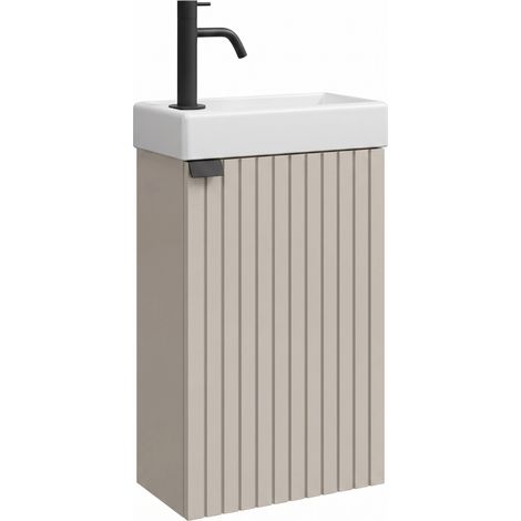 Badplaats Gäste-WC Möbel Bosco 40 x 22 cm – Beige – Handwaschbec