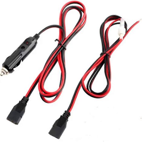 Câble d'alimentation pour radio CB, prise 3 broches, 2 fils, 12 V, 15 A, accessoires radio, allume-cigare pour radio mobile GMRS 880FM/PC78LTX (1/5)