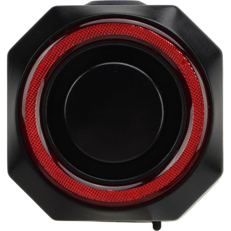 Phare arrière vélo antivol avec alarme, détecteur de mouvement, 4 modes, étanche IPX5, rechargeable USB, télécommande sans fil, réglable angle (1/5)