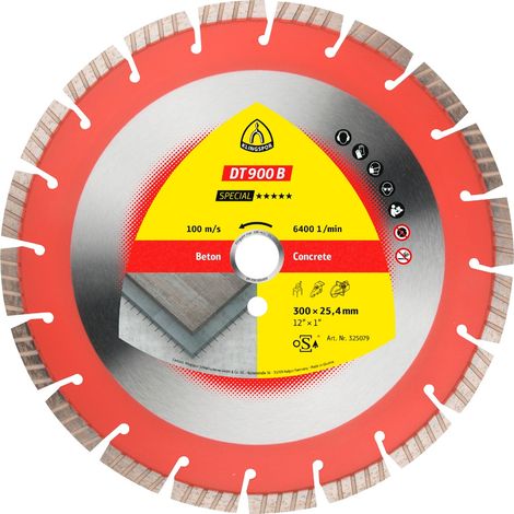 KLINGSPOR Diamanttrennscheibe DT 900 B Special, 350 x 25,4 (1/3)