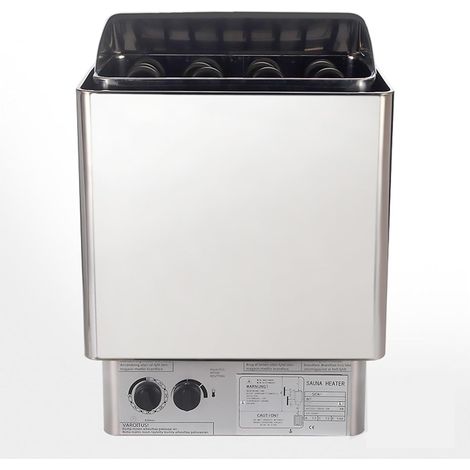 Poêle de sauna Poêle de sauna électrique, Générateur de vapeur de Sauna de réchauffeur de Sauna de 9kw, équipement sec de pièce de four de chauffage d'usage à la maison avec le contrôleur Chauffe-saun (1/5)