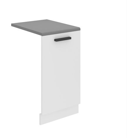 BELINI Habillage de Porte Lave Vaisselle PZ45 Meuble Lave Vaisselle avec Plan de Travail I Accessoire pour Lave-Vaisselle Cuisine - Teille: 1,6 x 45 x 71,5 cm I Couleur: Blanc Mat (1/4)