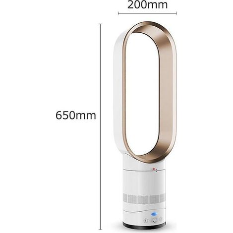 KLVGTIFS PU -Fan Bladeless Electric Floor Cool Air 16 Inch Child Safety Tower Fan Household Desktop Air Cooler wi (1/3)
