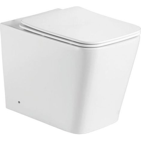 Rimless Close-Coupled Toilet Soft-Close Seat 560mm – White