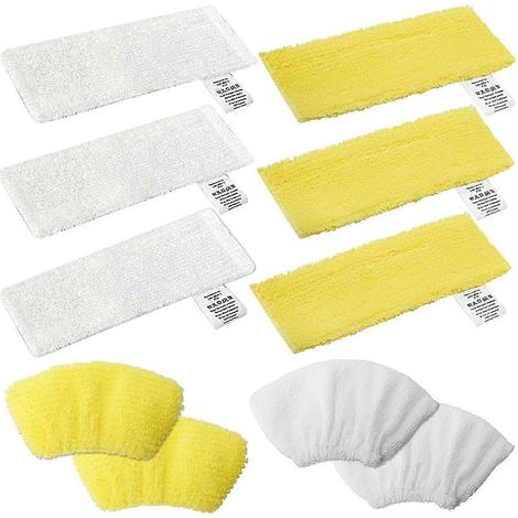 10 Mikrofasertücher für Kärcher Easyfix SC2 SC3 SC4 SC5 Dampfreiniger, Ersatzteile, Bodendüsen-Reinigungstücher, Abdeckungen (1/5)