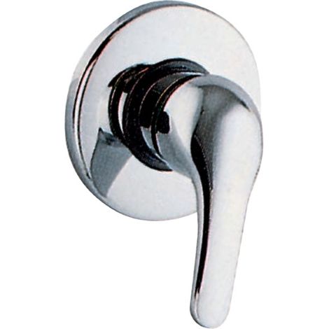 fiore miscelatore per doccia ad incasso monocomando serie King ottone cromato