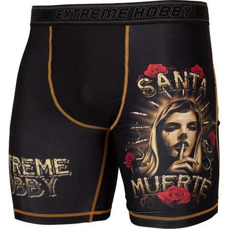 Vale Tudo Herren Santa Muerte Shorts 2XL Schwarz