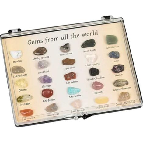 25 petites pierres précieuses naturelles - cristaux de guérison des chakras